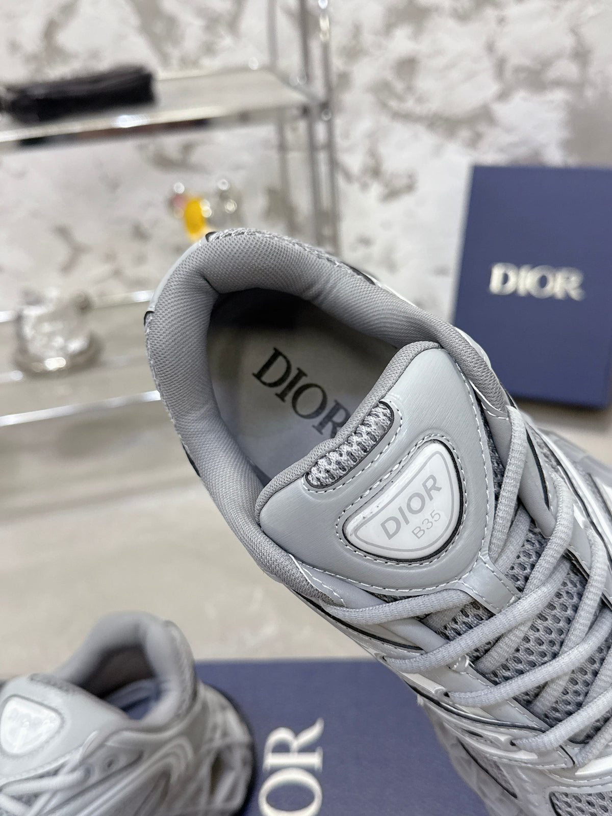 CD 26s Sneaker Light Grey Mesh Suede 905043