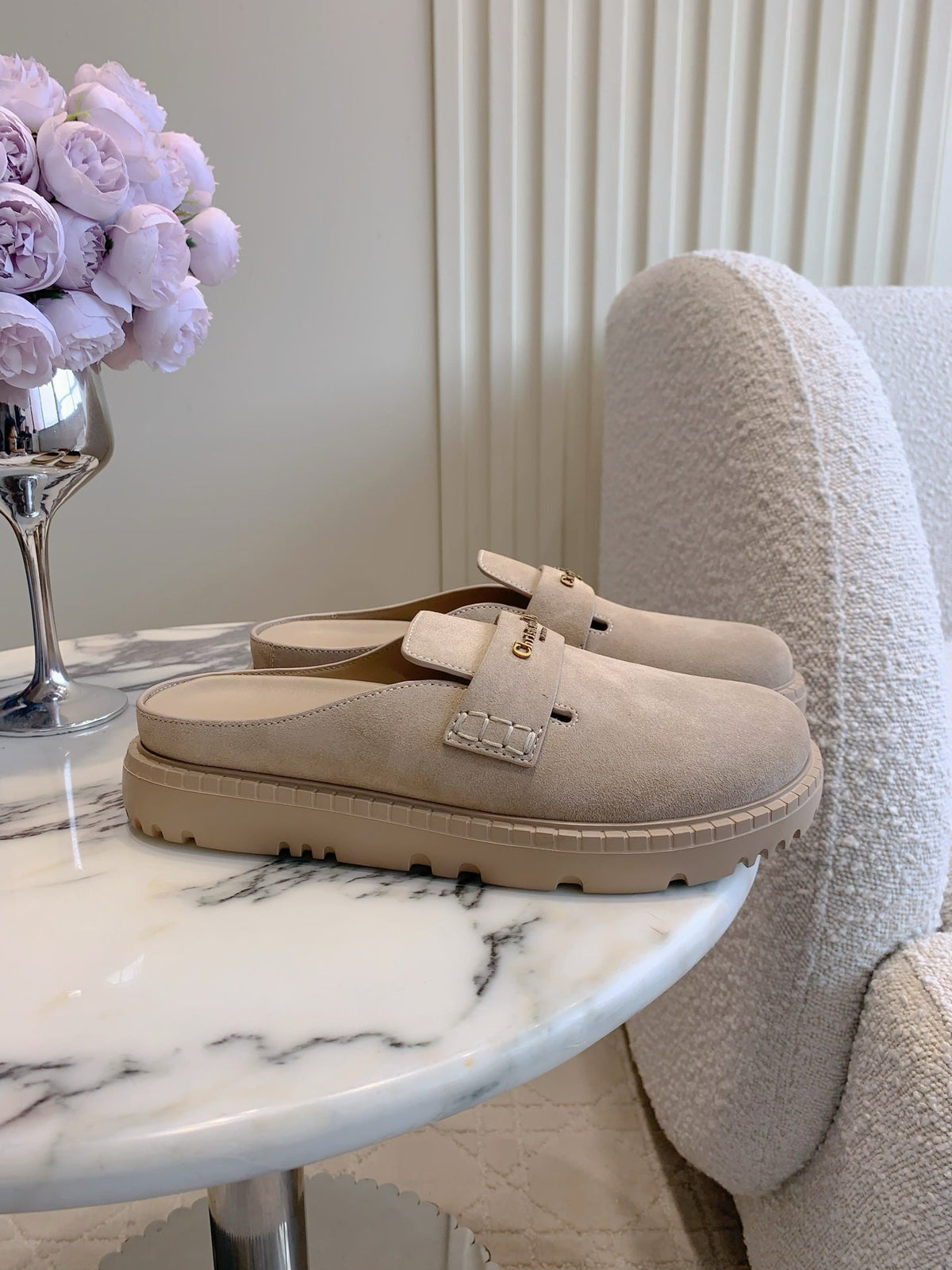 Dior Boy Mule Light Taupe Suede  615462