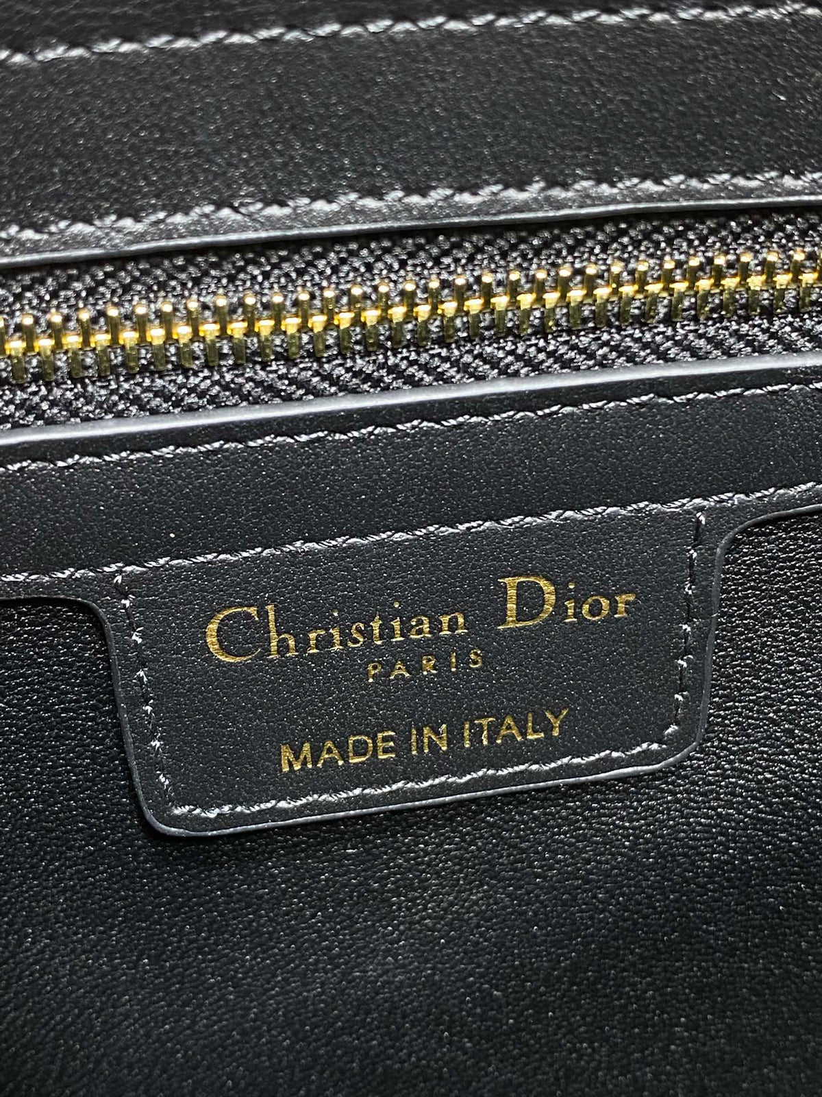 CD 26SS Bow-Adorned Bag Black Calfskin 272519