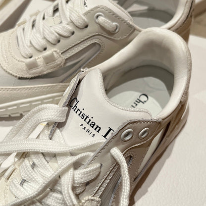 CD Tech Sneaker White Mesh Suede 707905