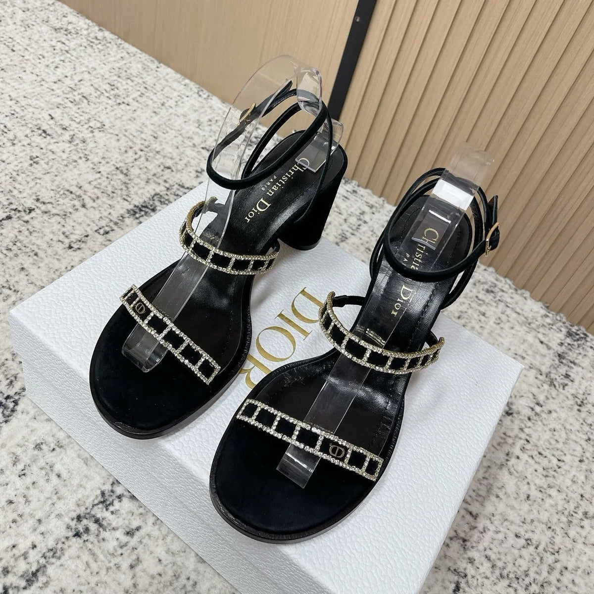 CD 26s High Heel Sandals 80 Genuine Leather 643496