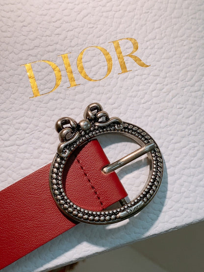 Dior Médaillon Belt 30mm With Bow Calfskin 207707