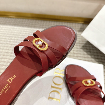 CD 30M Slide Red Calfskin 543739