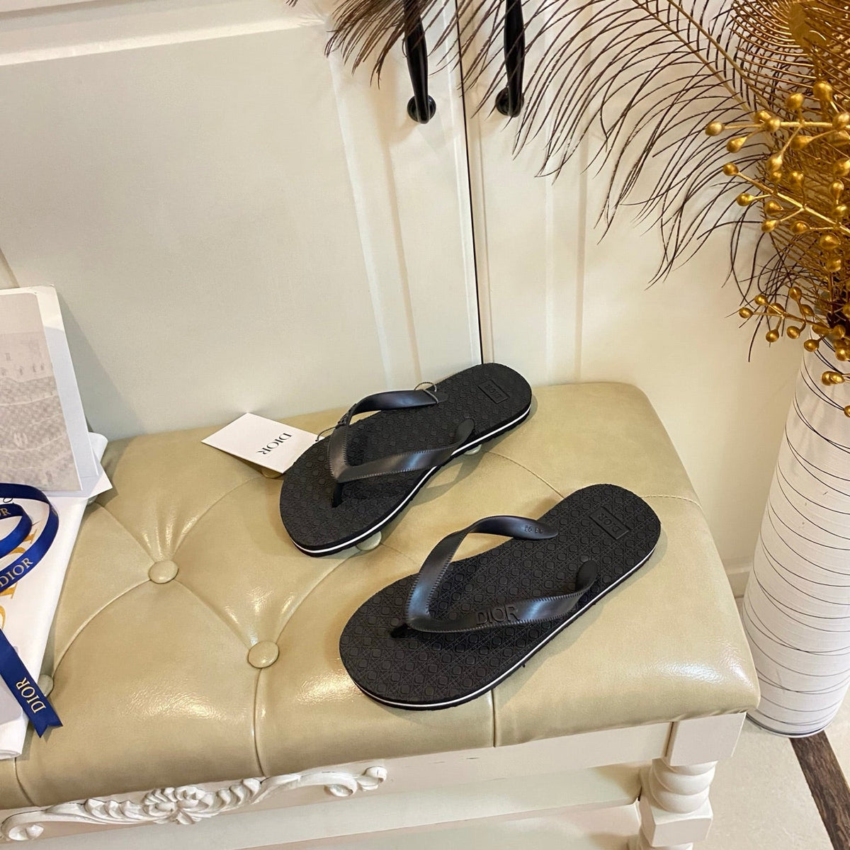 CD Thong Sandal Black Rubber 687623
