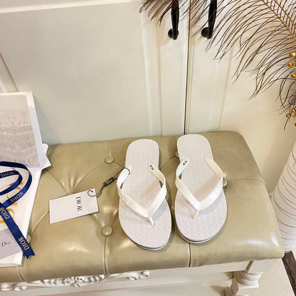 CD Thong Sandal White Rubber 687624