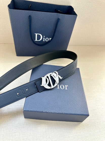 Dior 2026 Icon CD Buckle Belt 35mm Cowhide