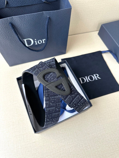 Dior 2026 30 Montaigne Reversible Belt 35mm Canvas