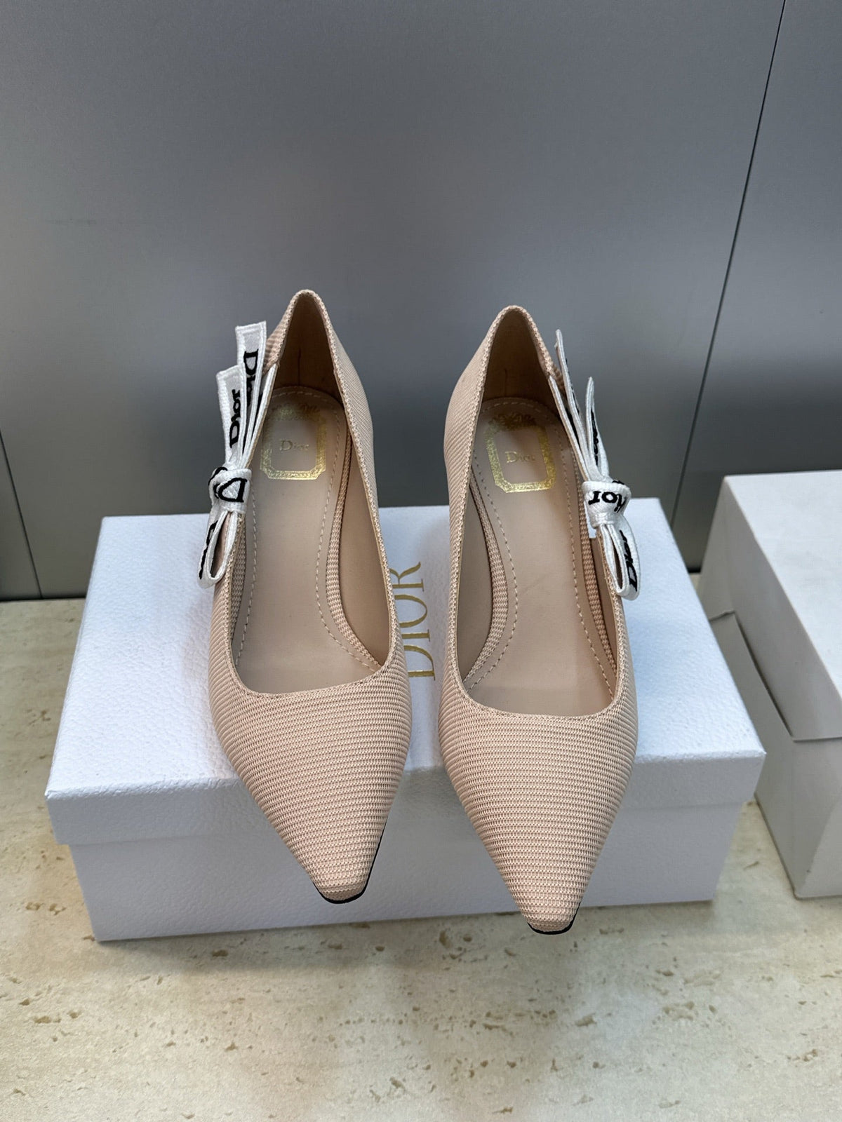 CD J'Adior Pump 6.5cm Beige Technical Fabric 633062