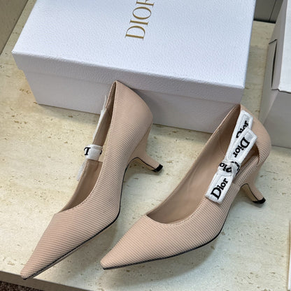 CD J'Adior Pump 6.5cm Beige Technical Fabric 633062