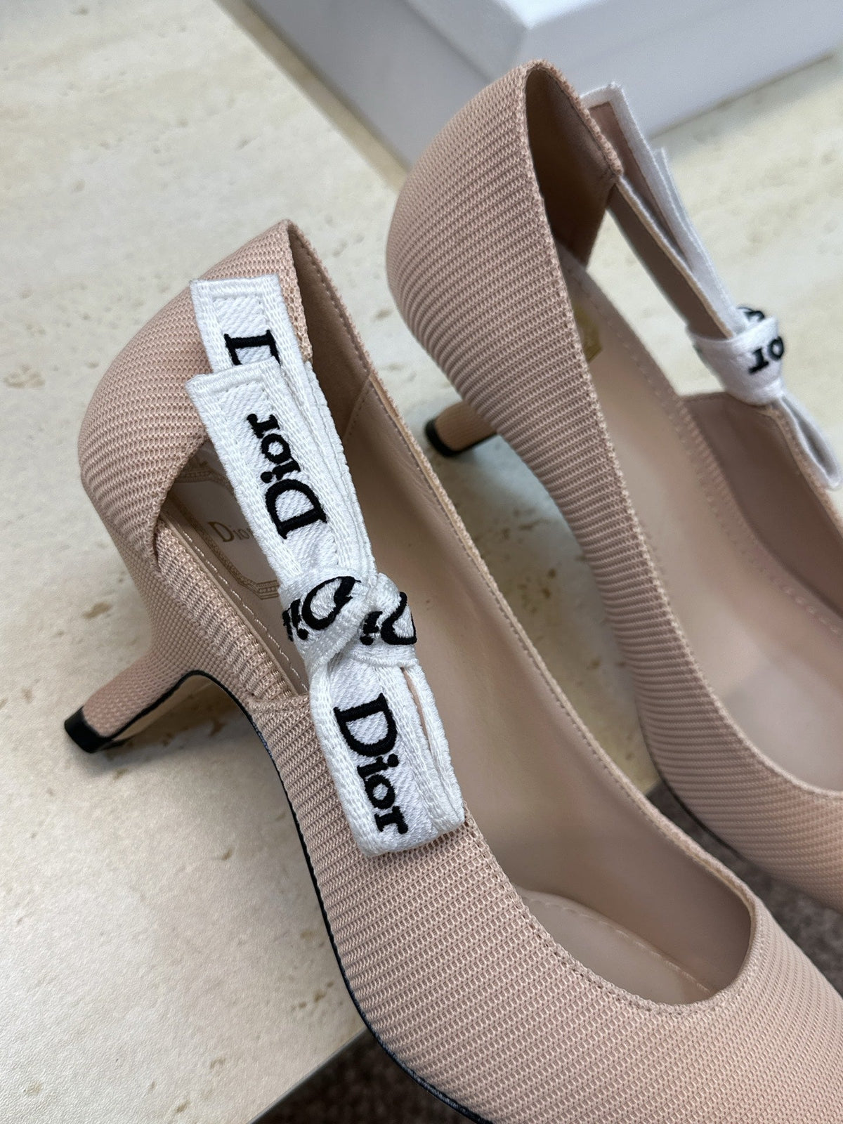 CD J'Adior Pump 6.5cm Beige Technical Fabric 633062