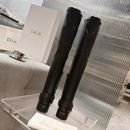 CD 26s Bolt Over-The-Knee Boot Black Calfskin 924099