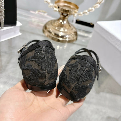 CD Very Ballet Flat Black Lace 679839