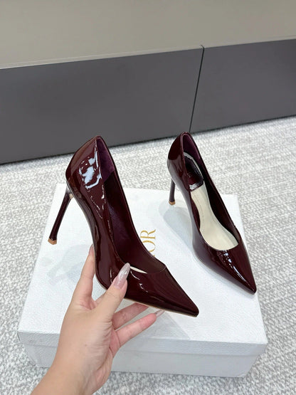 CD 26s High Heels Pump 105 Dark Burgundy Patent Leather 661477