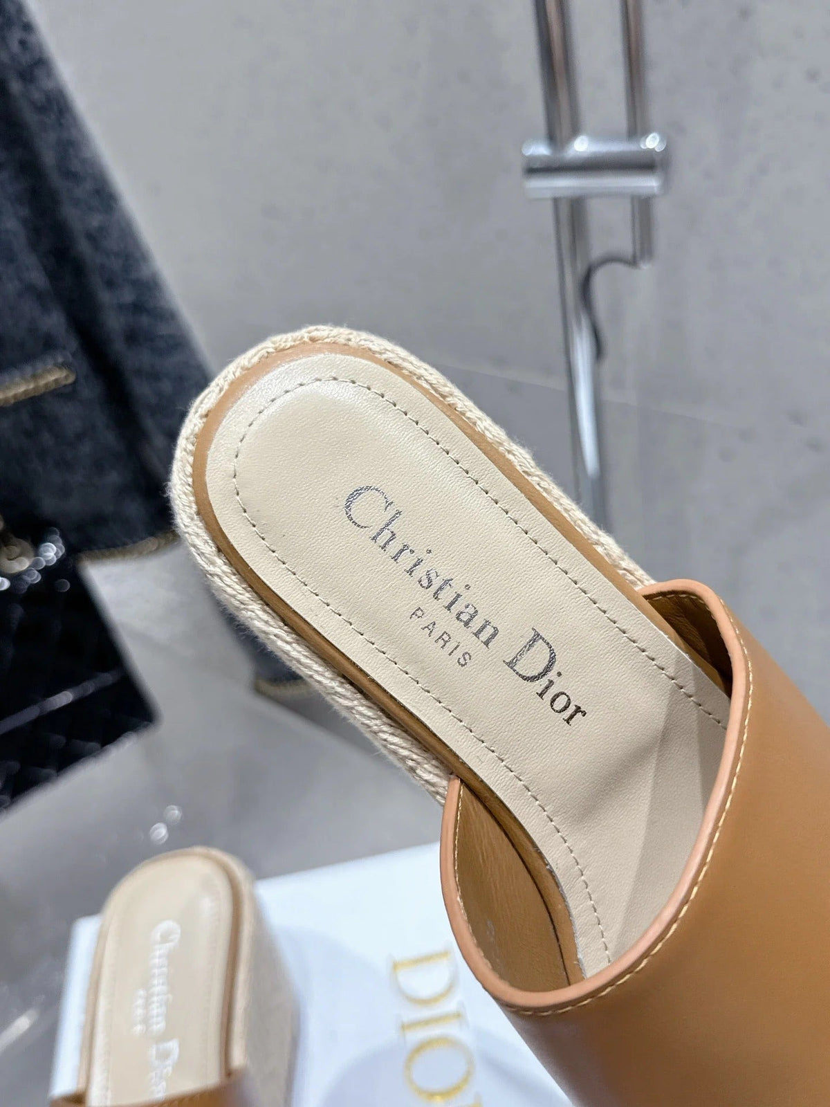 CD 26s Platform Sandal 65 Camel Brown Leather 636358
