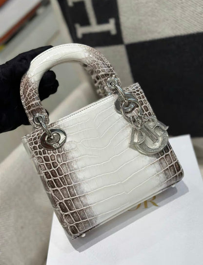Christian Dior Himalayan Crocodile Lady Dior Mini Handbag